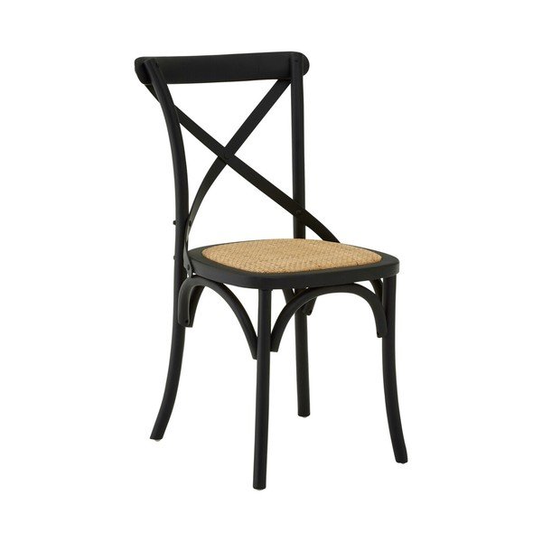 Čierna jedálenská stolička z dubového dreva Lyon – Premier Housewares