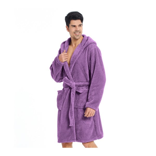 Fialový unisex župan z mikrovlákna DecoKing Sleepyhead, veľ. XXXL-image-1