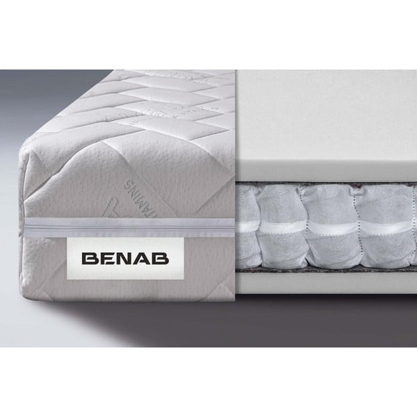 Tvrdý/stredne tvrdý pružinový obojstranný matrac 140x200 cm Comfort Flow – BENAB-image-3
