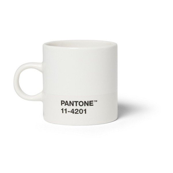 Biely keramický hrnček na espresso 120 ml Cloud Dancer - Pantone