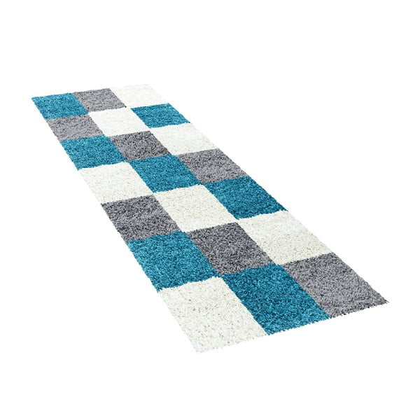 Sivo-tyrkysový behúň 80x250 cm Life – Ayyildiz Carpets