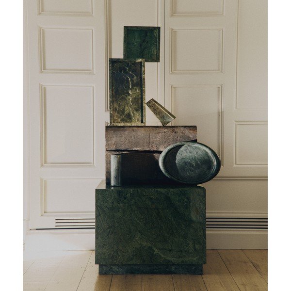 Mramorový odkladací stolík 50x50 cm Sorein – Kave Home-image-2