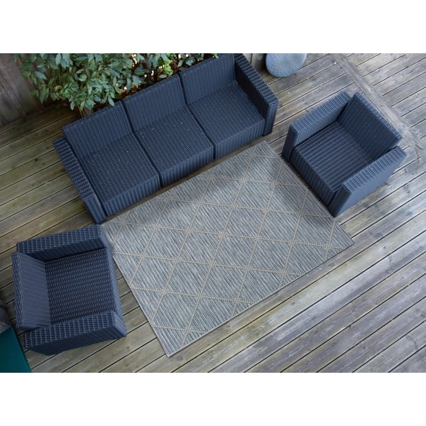 Modrý vonkajší koberec Universal Cork, 55 x 110 cm-image-1