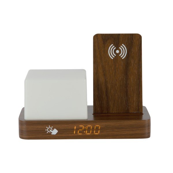 Digitálny/stolový budík s bezdrôtovou nabíjačkou Retro LED Night Light – Karlsson-image-3