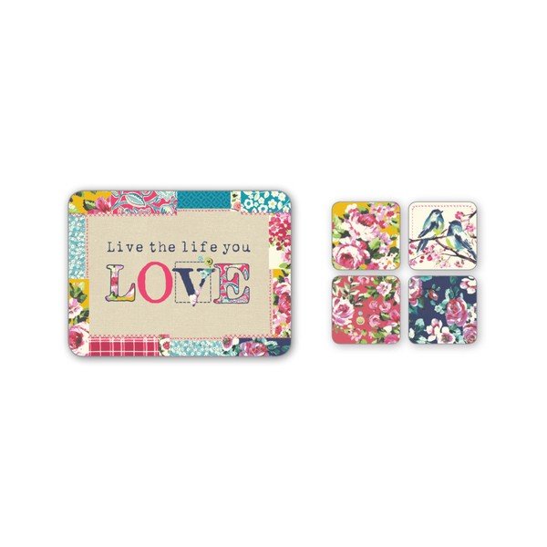 Sada 4 podtáciek Cooksmart England Patchwork-image-2