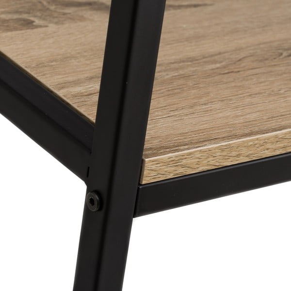 Čierna prírodná knižnica v dekore duba 60x180 cm Urban – Casa Selección-image-3