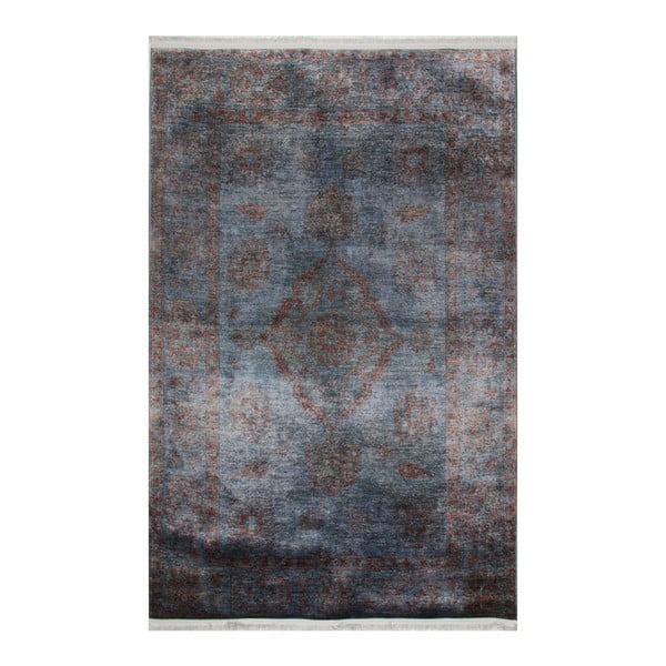 Modrosivý koberec Eco Rugs Diane, 75 × 150 cm