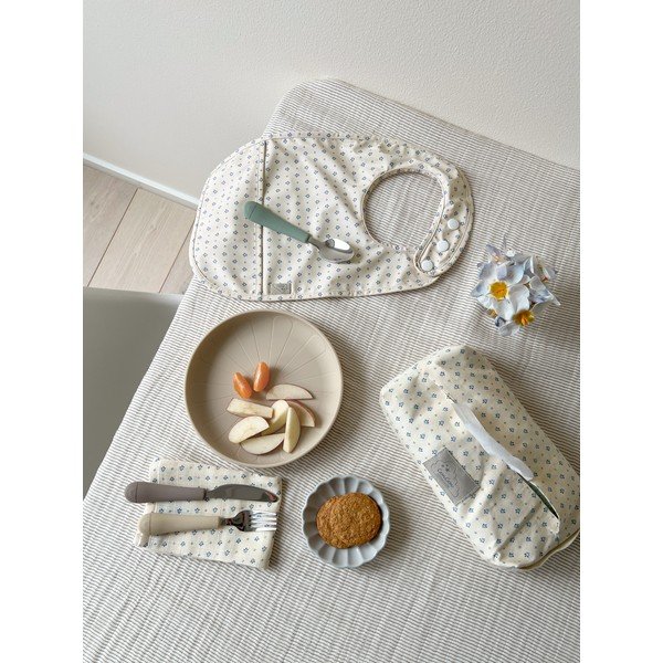 Hnedý/béžový detský príbor 3 ks zo silikónu Olive Mix – Cam Cam Copenhagen-image-3