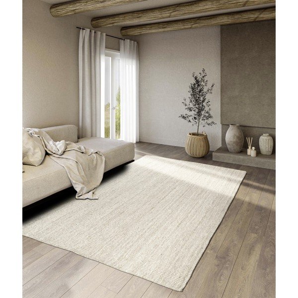 Biely obojstranný/ručne tkaný jutový koberec 200x290 cm Rosalie – Villeroy&Boch-image-1