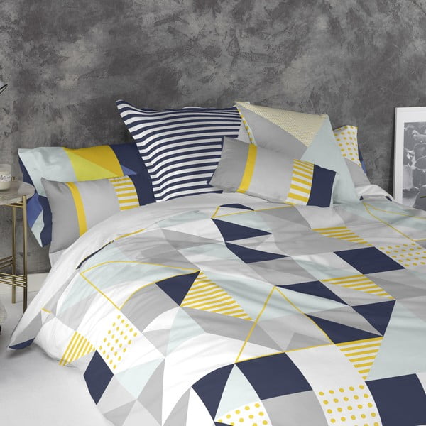 Súprava 2 bavlnených obliečok na vankúš Blanc Geo Dot-image-1