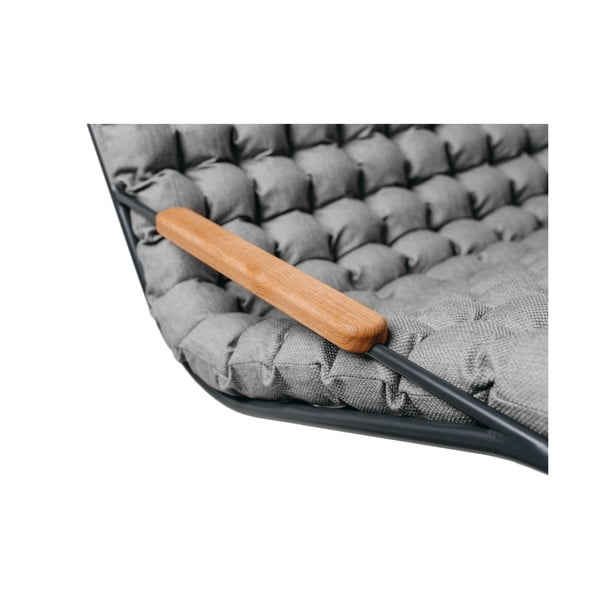 Tmavosivá závesná dvojmiestna relaxačná masážna hojdačka do exteriéru Linda Vrňáková Vikos-image-4