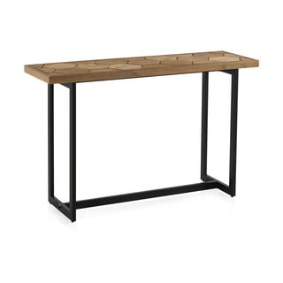 Konzolový stôl s čiernou železnou konštrukciou Geese Honeycomb