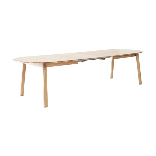 Rozkladací jedálenský stôl s prídavnou doskou z dubového dreva 100x220 cm Amalfi – Hammel Furniture-image-1