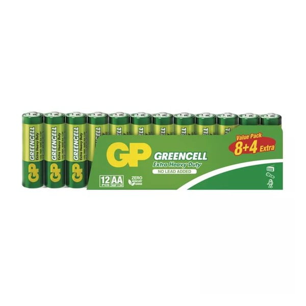 Zinkové batérie AA 12 ks GREENCELL - EMOS