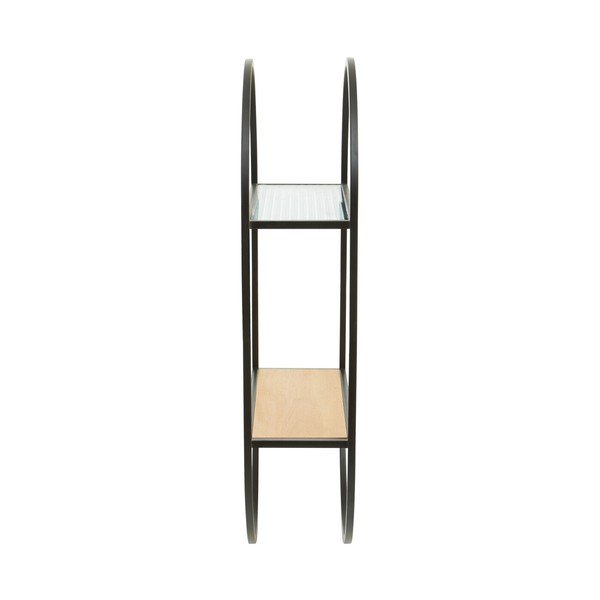 Čierna/v prírodnej farbe poschodová kovová polica 35 cm Mataram – Premier Housewares-image-4