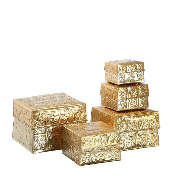 Set 5 boxov  Golden Aluminium