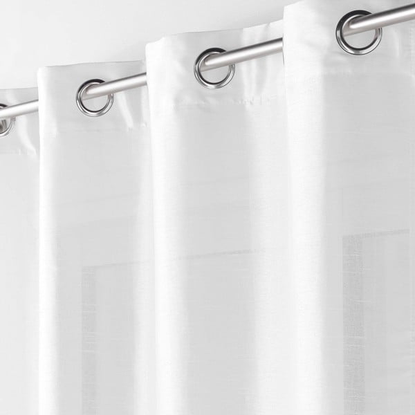 Biely saténový záves 140x240 cm Shana – douceur d'intérieur-image-1