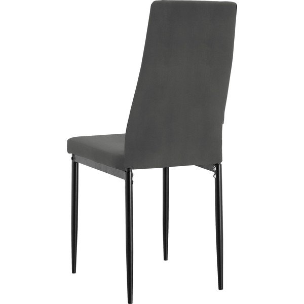 Čierna jedálenská stolička z imitácie kože Kelly – Støraa-image-3