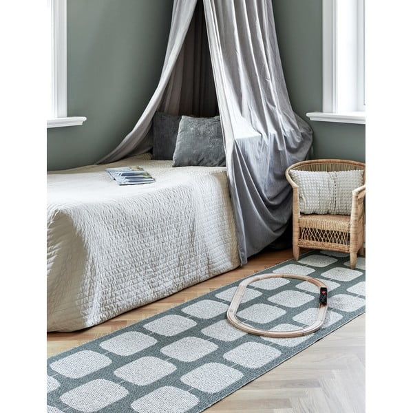 Zeleno-krémový vnútorný a vonkajší behúň 70x300 cm Sten Army – Pappelina-image-1