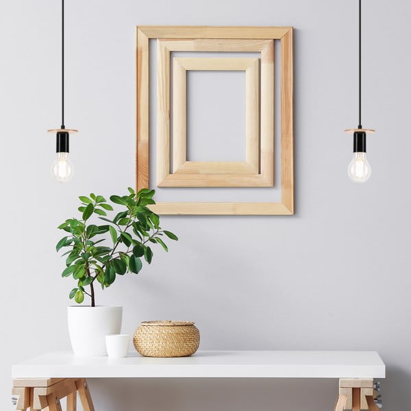 Čierne závesné svietidlo Angelina – LAMKUR-image-2