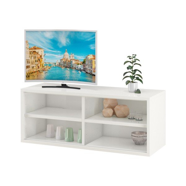 Biely TV stolík s 2 poličkami Støraa Bertil
