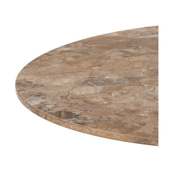 Hnedý okrúhly konferenčný stolík s keramickou doskou ø 60 cm Malta – Actona-image-3