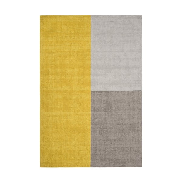 Žlto-sivý koberec Asiatic Carpets Blox, 160 x 230 cm