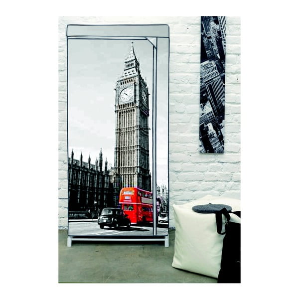 Textilná šatníková skriňa Compactor London-image-1