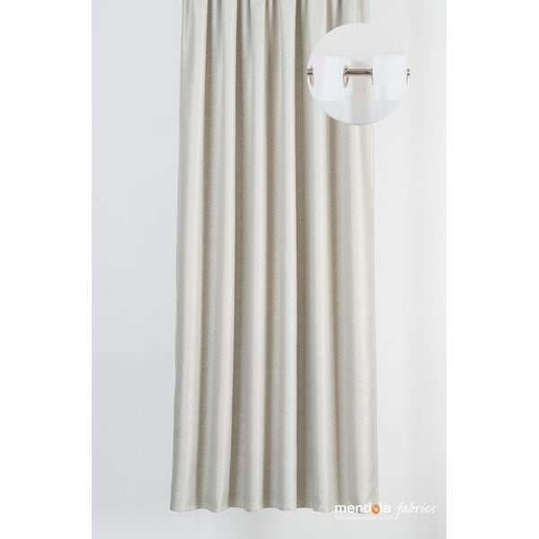 Béžový záves 140x260 cm Teorema - Mendola Fabrics