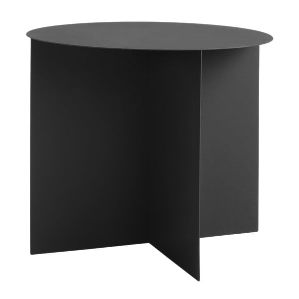 Čierny konferenčný stolík Custom Form Oli, ⌀ 50 cm