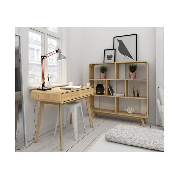 Pracovný stôl v dekore duba 50x120 cm Cassie - Støraa-image-3