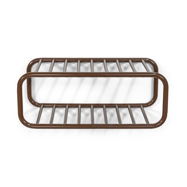 Tmavohnedá kovová závesná skrinka na topánky 72x28x35 cm Retro – Spinder Design