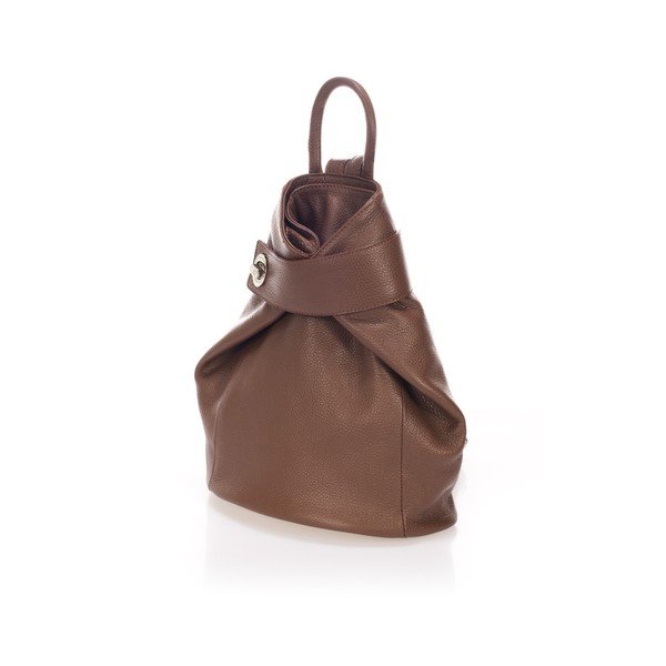 Hnedý kožený batoh Lisa Minardi Narni-image-1