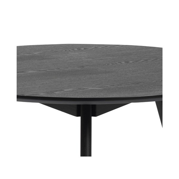 Čierny konferenčný stolík Rowico YuRAi , ⌀ 90 cm-image-1