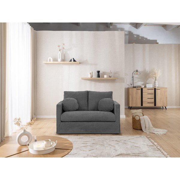 Tmavosivá pohovka 140 cm Paphos – Ropez-image-2