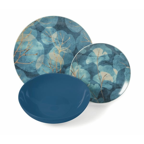 18-dielna súprava modrých tanierov z porcelánu a kameniny VDE Tivoli 1996 Dream-image-1