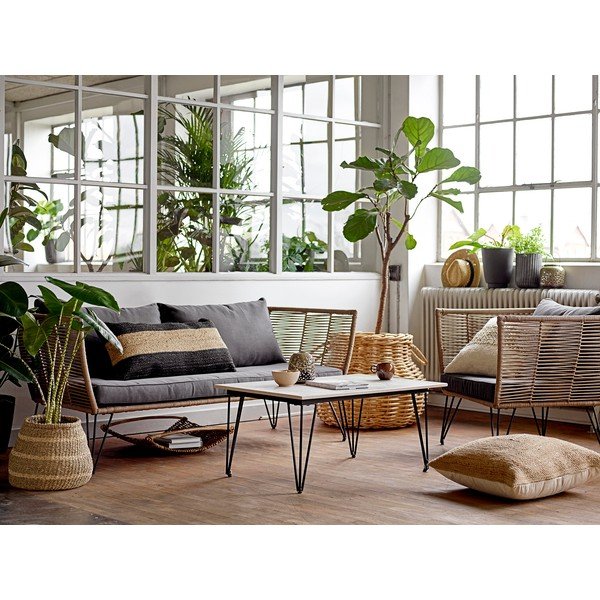 Kovový Záhradný konferenčný stolík 60x90 cm Mundo – Bloomingville-image-1