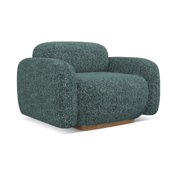 Tyrkysovomodré kreslo Ailani – Makamii