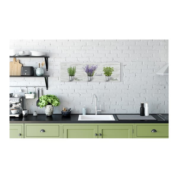 Obraz Styler Canvas Shabby Herbs, 27 × 75 cm-image-1