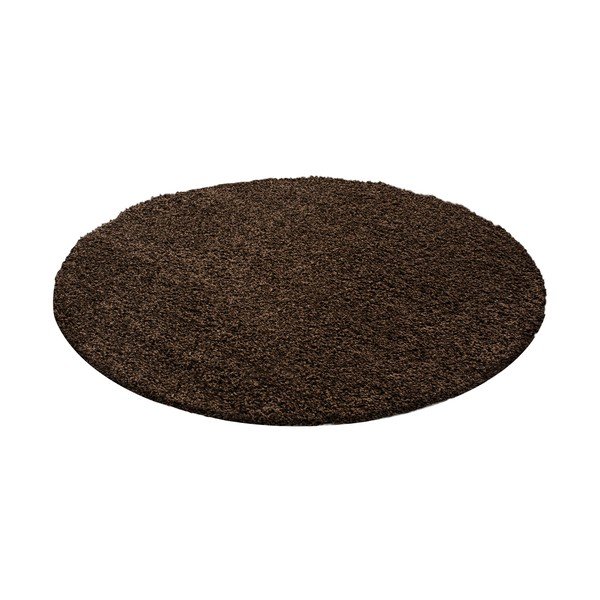Tmavohnedý okrúhly koberec ø 200 cm Life – Ayyildiz Carpets