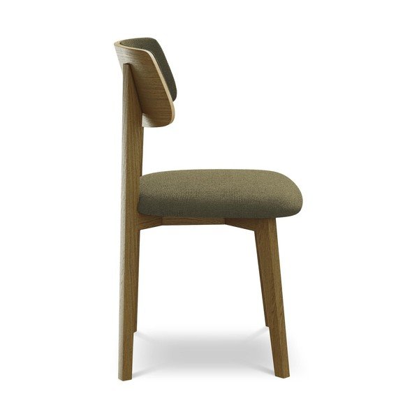 Zelená jedálenská stolička z masívneho dreva Niu – Makamii-image-2