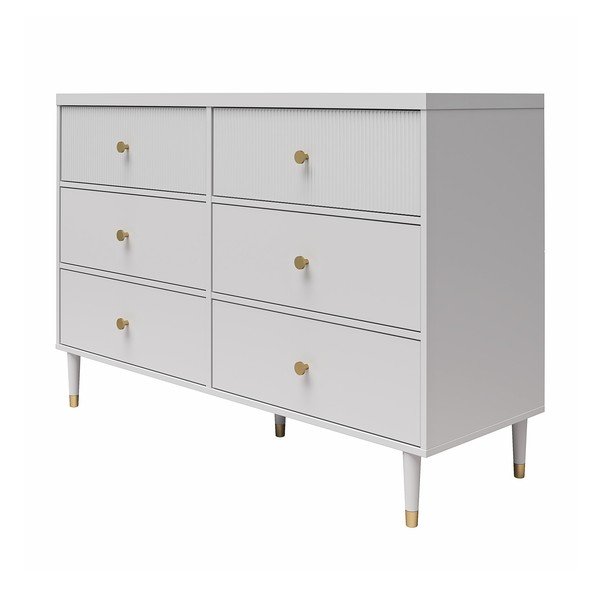 Sivá nízka komoda 138x93 cm Elizabeth – CosmoLiving by Cosmopolitan-image-3