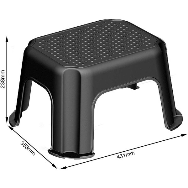 Čierny stupienok Basic - Rotho-image-3