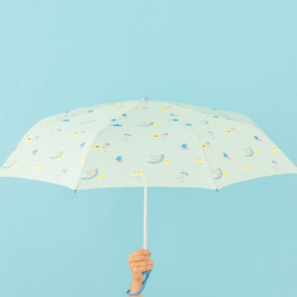 Mätovozelený dáždnik Mr. Wonderful Cloudy, šírka 108 cm