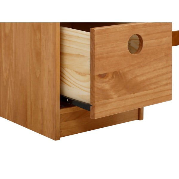 Pracovný stôl z borovicového dreva 50x100 cm Alpi – Støraa-image-3