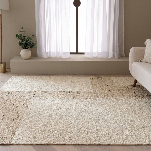 Béžový obojstranný/ručne tkaný vlnený koberec 120x170 cm Napa Tumbla – Asiatic Carpets-image-1