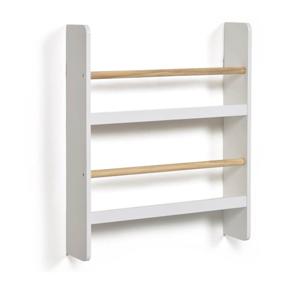 Biela poschodová detská polica 50 cm Gopi – Kave Home