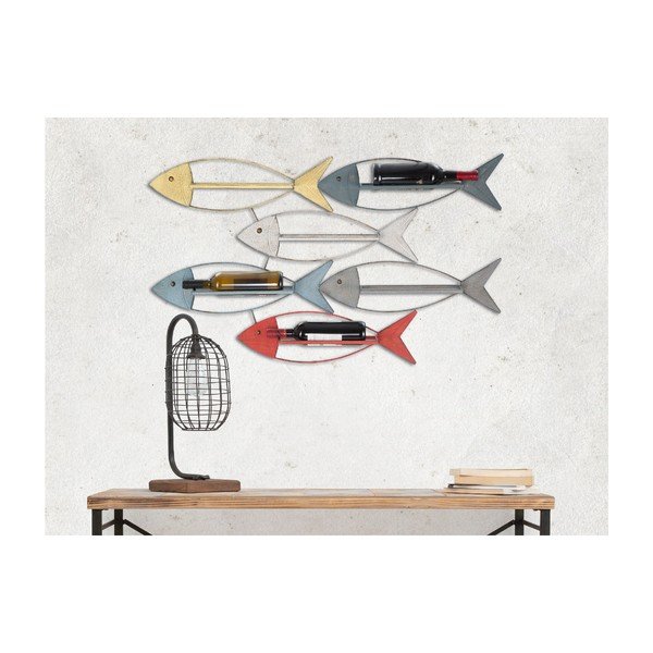 Nástenný držiak na fľaše Mauro Ferretti Fish, 103,5 × 62 cm-image-1