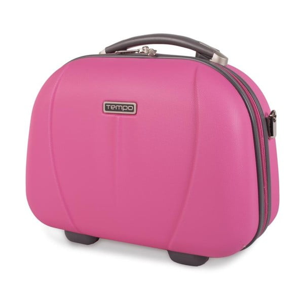 Ružový cestovný kozmetický kufrík Tempo