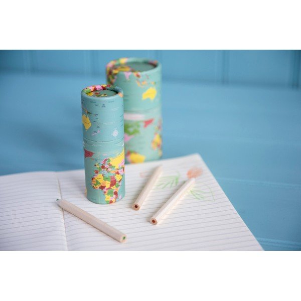 Sada 12 pasteliek Rex London World Map-image-3